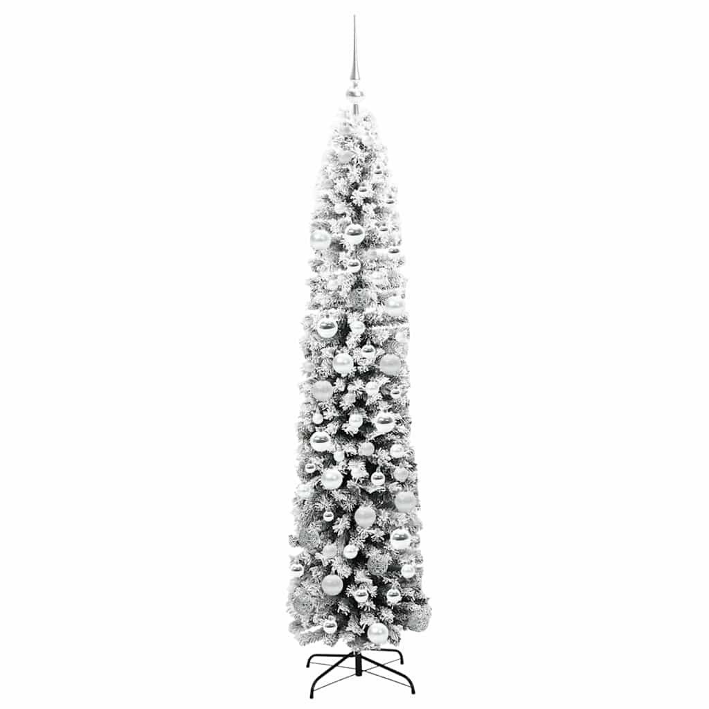 Kunstigt juletræ med stativ Grøn 180 cm PVC og Stål og Plastik