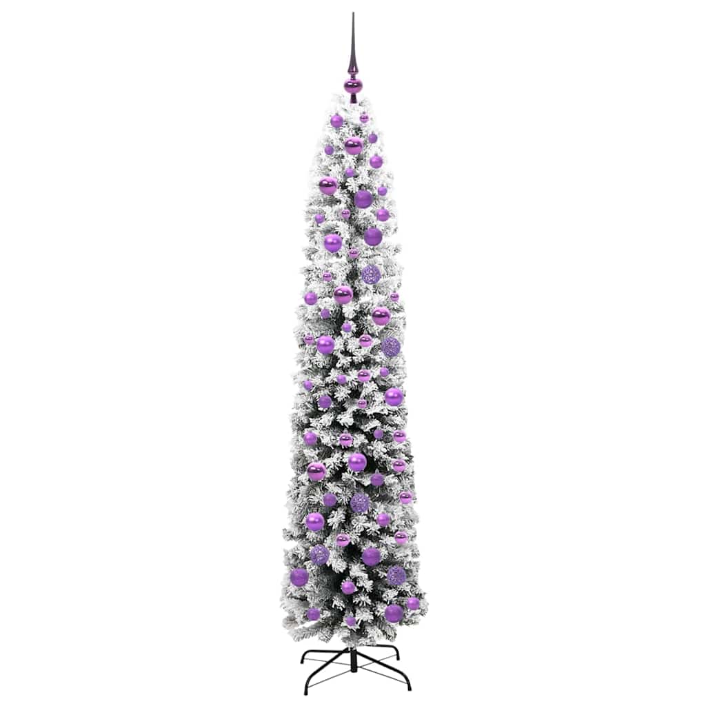 Kunstigt juletræ med stativ Grøn 180 cm PVC og Stål og Plastik
