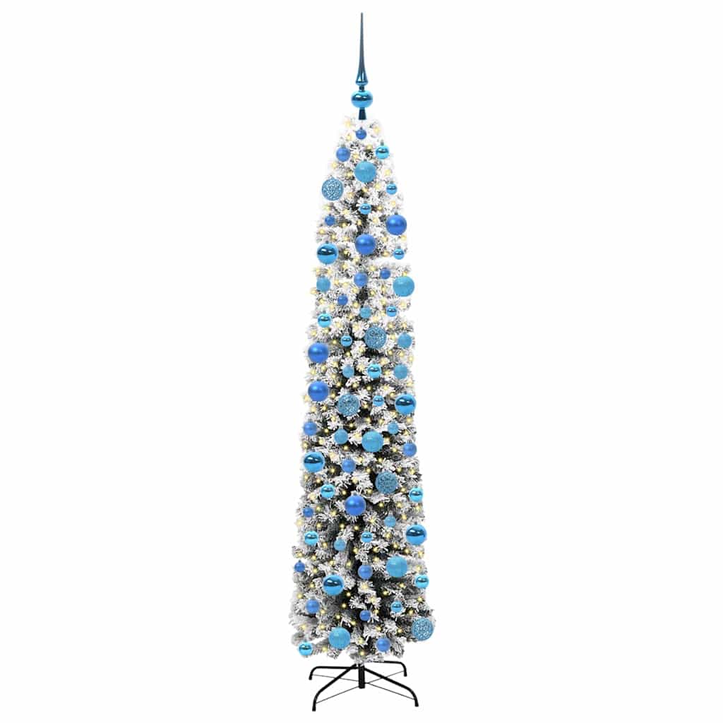 Kunstigt juletræ med stativ Grøn 180 cm PVC og Stål og Plastik