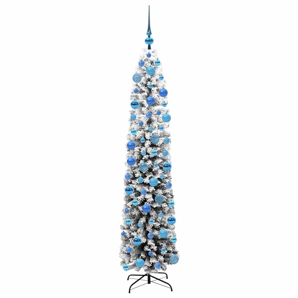Kunstigt juletræ med stativ Grøn 180 cm PVC og Stål og Plastik