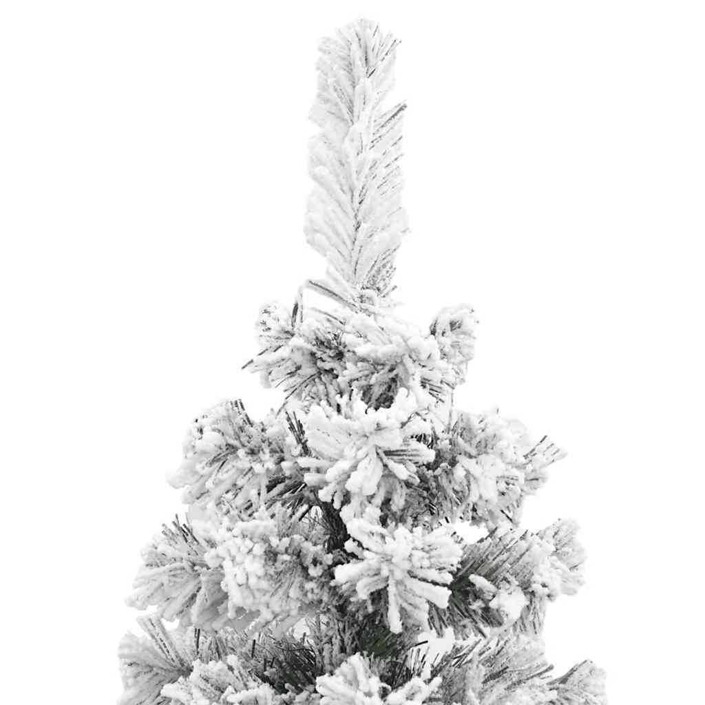 Kunstigt juletræ med stativ Grøn 210 cm PVC og Stål og Plastik