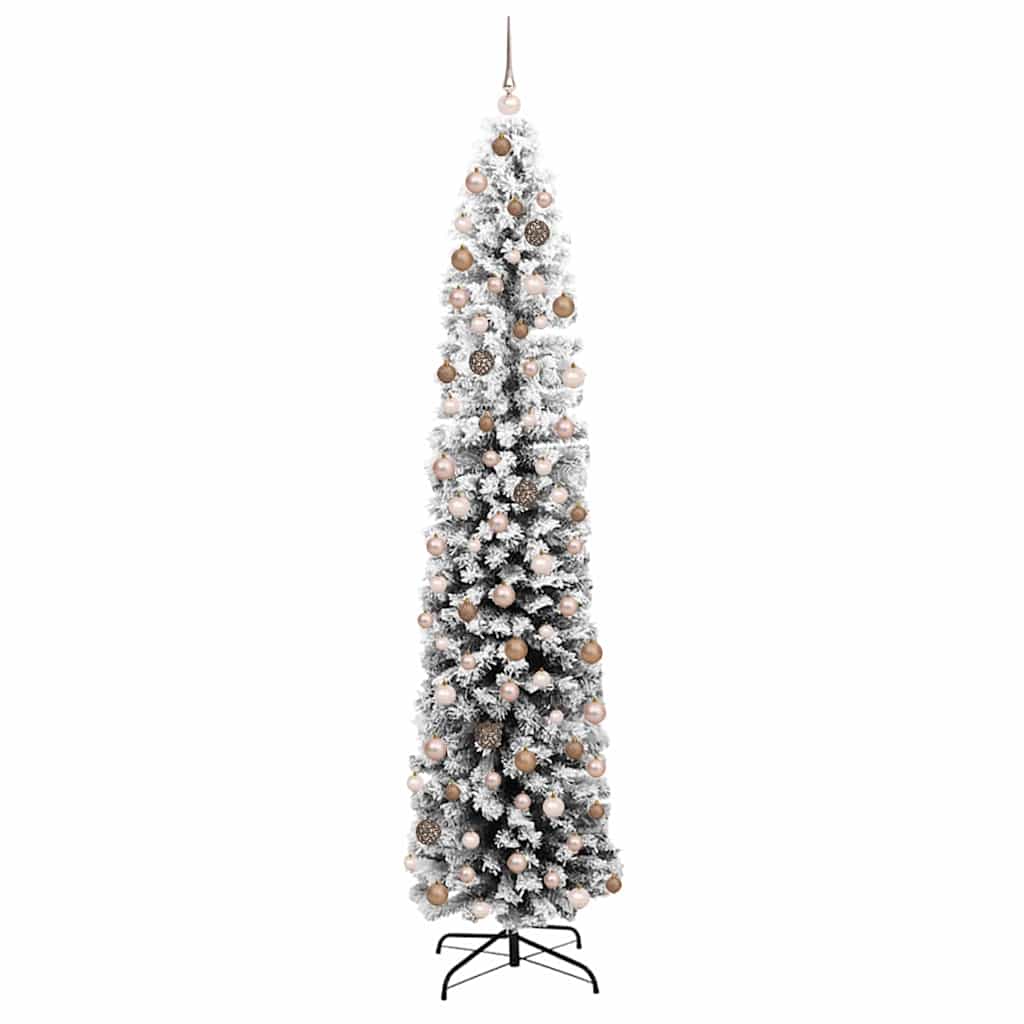 Kunstigt juletræ med stativ Grøn 210 cm PVC og Stål og Plastik