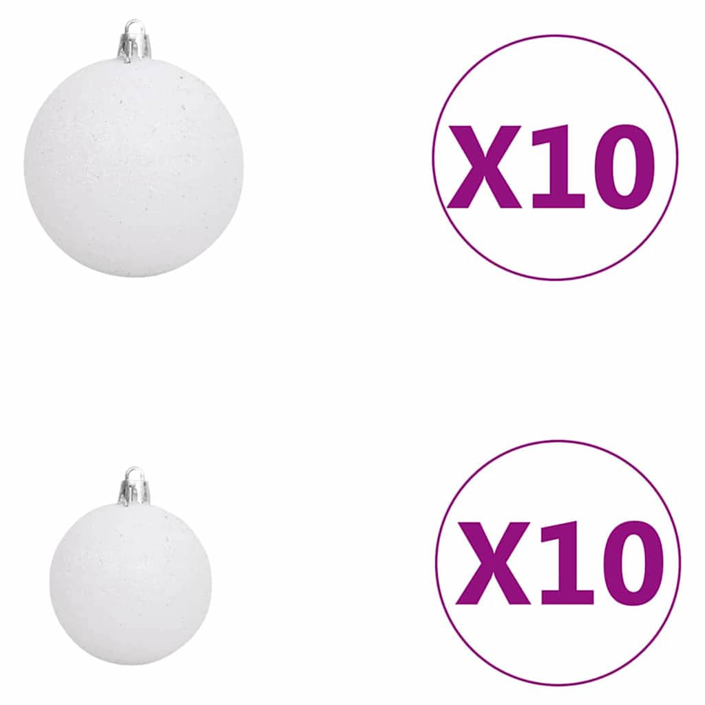 Kunstigt juletræ med stativ Grøn 210 cm PVC og Stål og Plastik