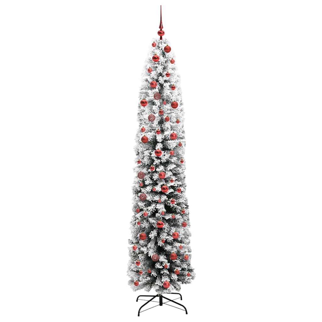 Kunstigt juletræ med stativ Grøn 210 cm PVC og Stål og Plastik