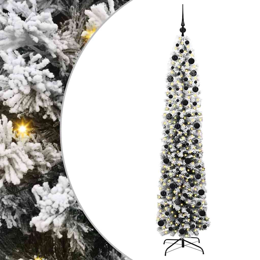Kunstigt juletræ med stativ Grøn 210 cm PVC og Stål og Plastik