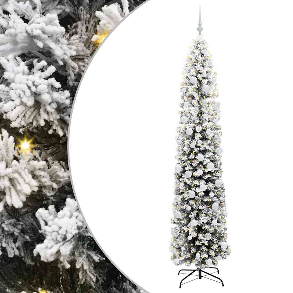 Kunstigt juletræ med stativ Grøn 210 cm PVC og Stål og Plastik