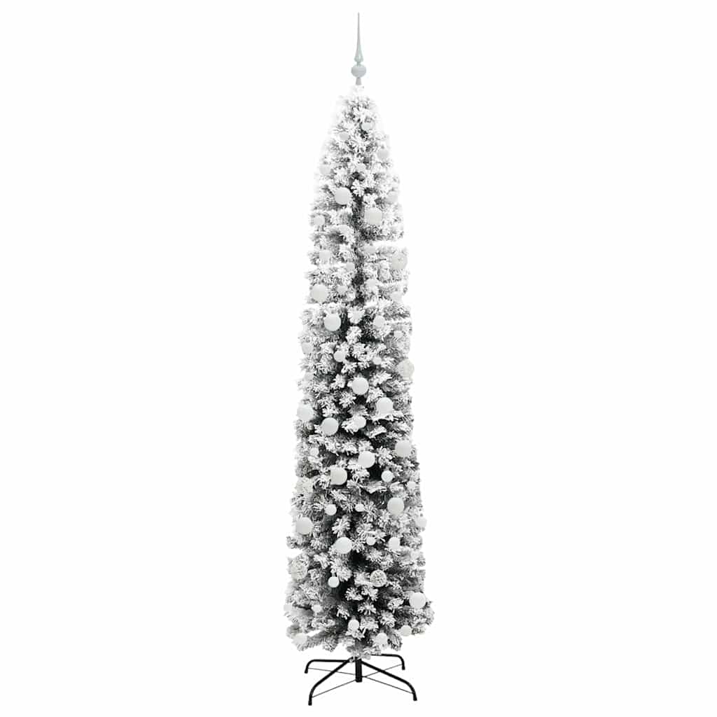 Kunstigt juletræ med stativ Grøn 210 cm PVC og Stål og Plastik