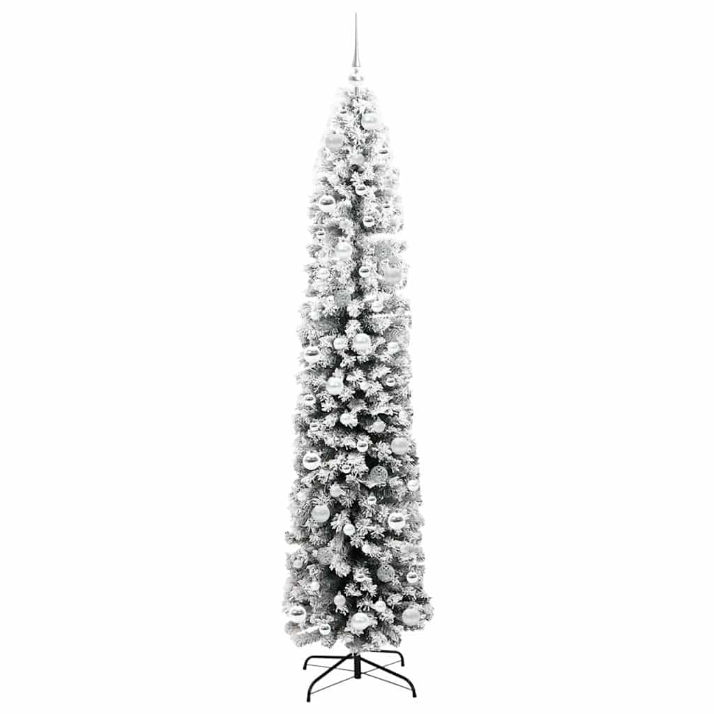Kunstigt juletræ med stativ Grøn 210 cm PVC og Stål og Plastik