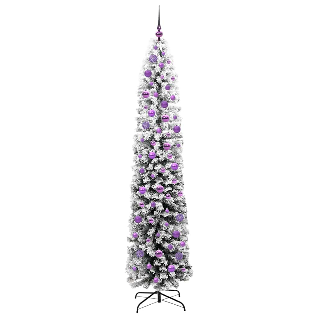 Kunstigt juletræ med stativ Grøn 210 cm PVC og Stål og Plastik