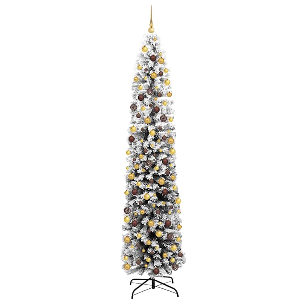 Kunstigt juletræ med stativ Grøn 240 cm PVC og Stål og Plastik