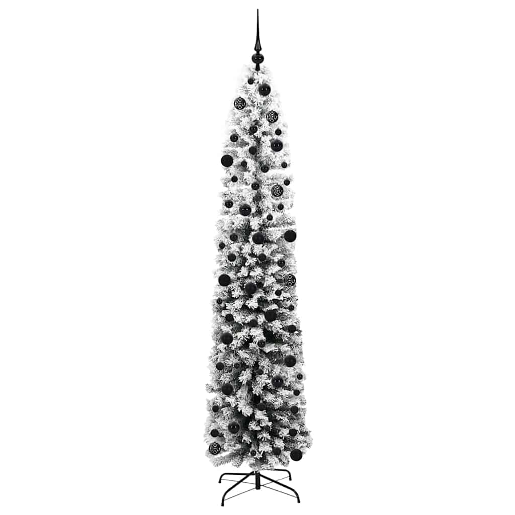 Kunstigt juletræ med stativ Grøn 240 cm PVC og Stål og Plastik