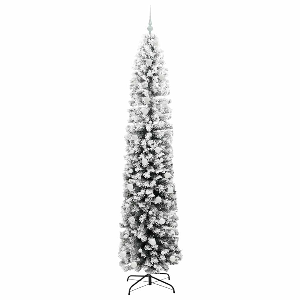 Kunstigt juletræ med stativ Grøn 240 cm PVC og Stål og Plastik