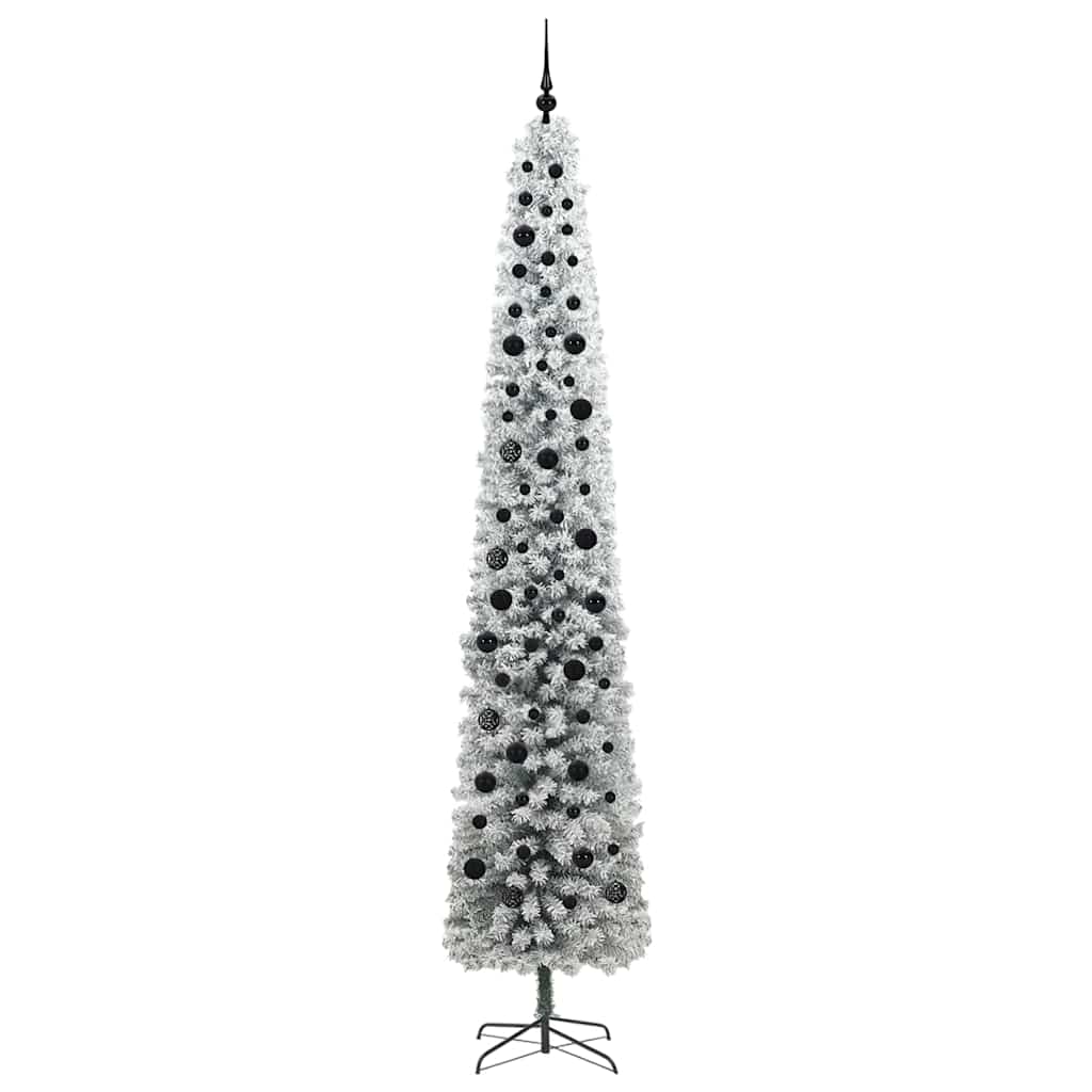 Kunstigt juletræ med stativ Grøn 270 cm PVC og Stål og Plastik