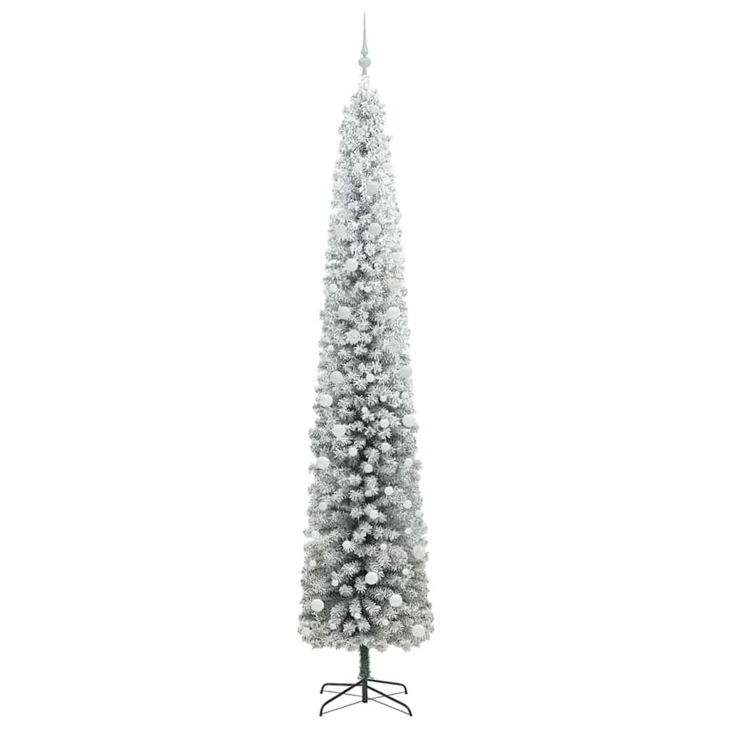 Kunstigt juletræ med stativ Grøn 300 cm PVC og Stål og Plastik