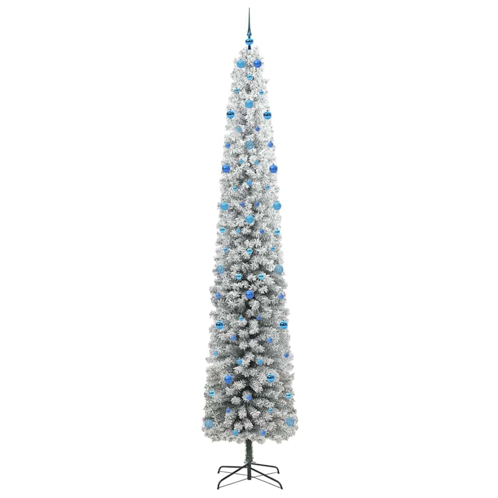 Kunstigt juletræ med stativ Grøn 300 cm PVC og Stål og Plastik