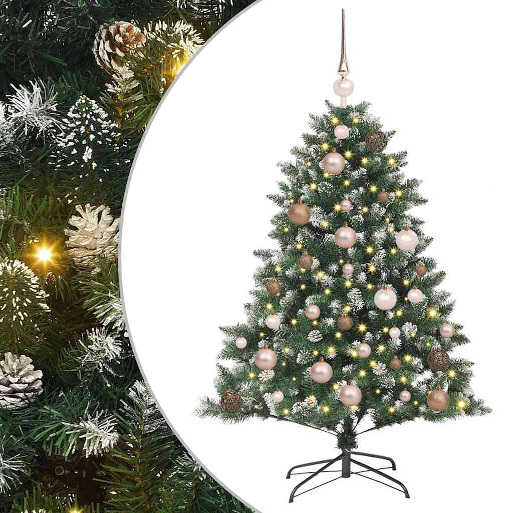 Kunstigt juletræ Grøn 120 cm PVC og plastik og stål