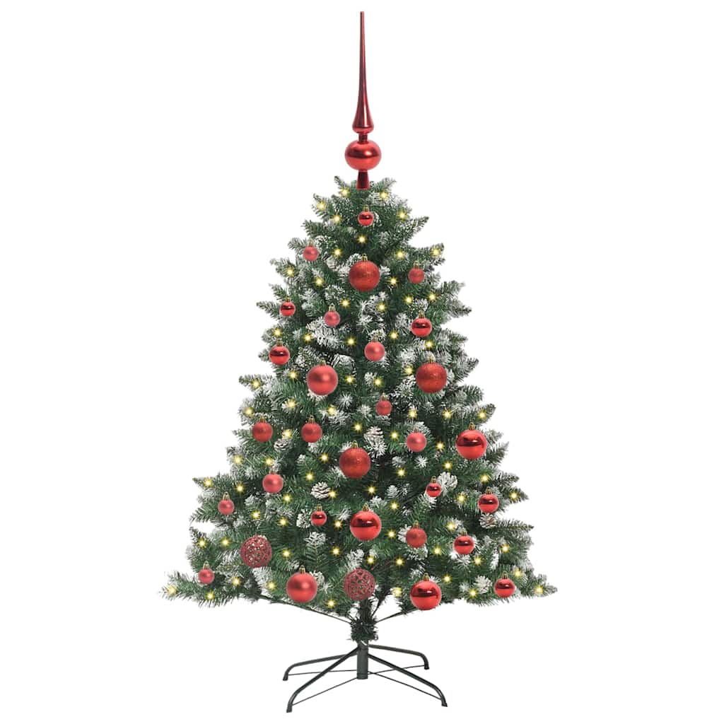 Kunstigt juletræ Grøn 120 cm PVC og plastik og stål