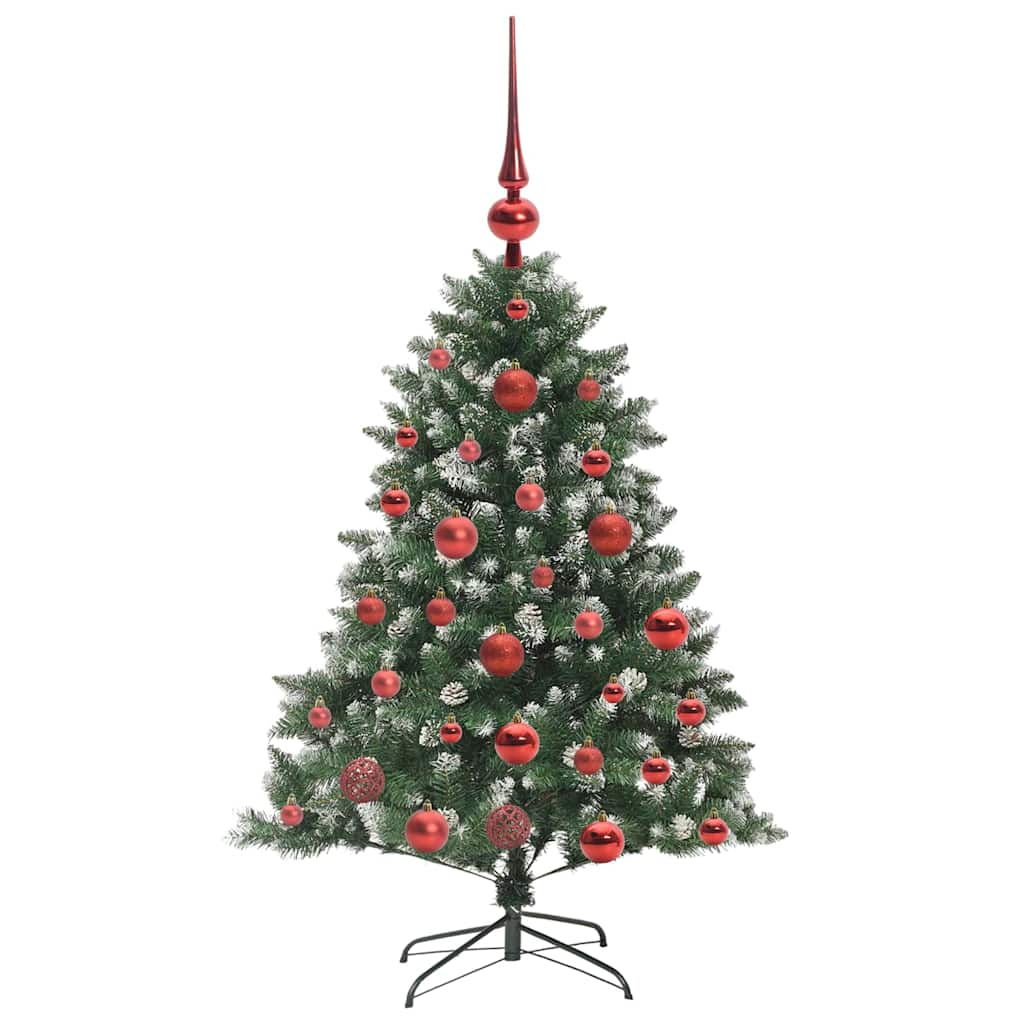 Kunstigt juletræ Grøn 120 cm PVC og plastik og stål