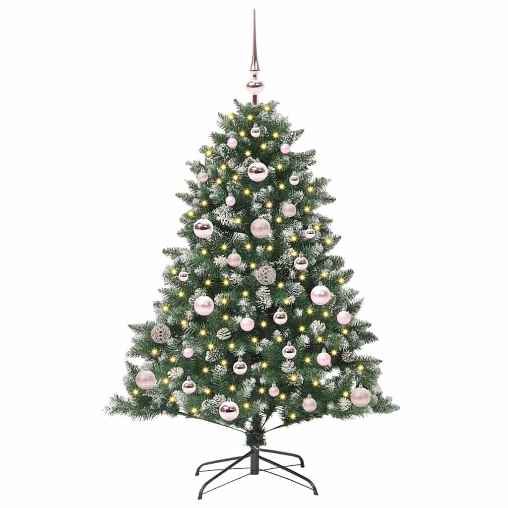 Kunstigt juletræ Grøn 120 cm PVC og plastik og stål