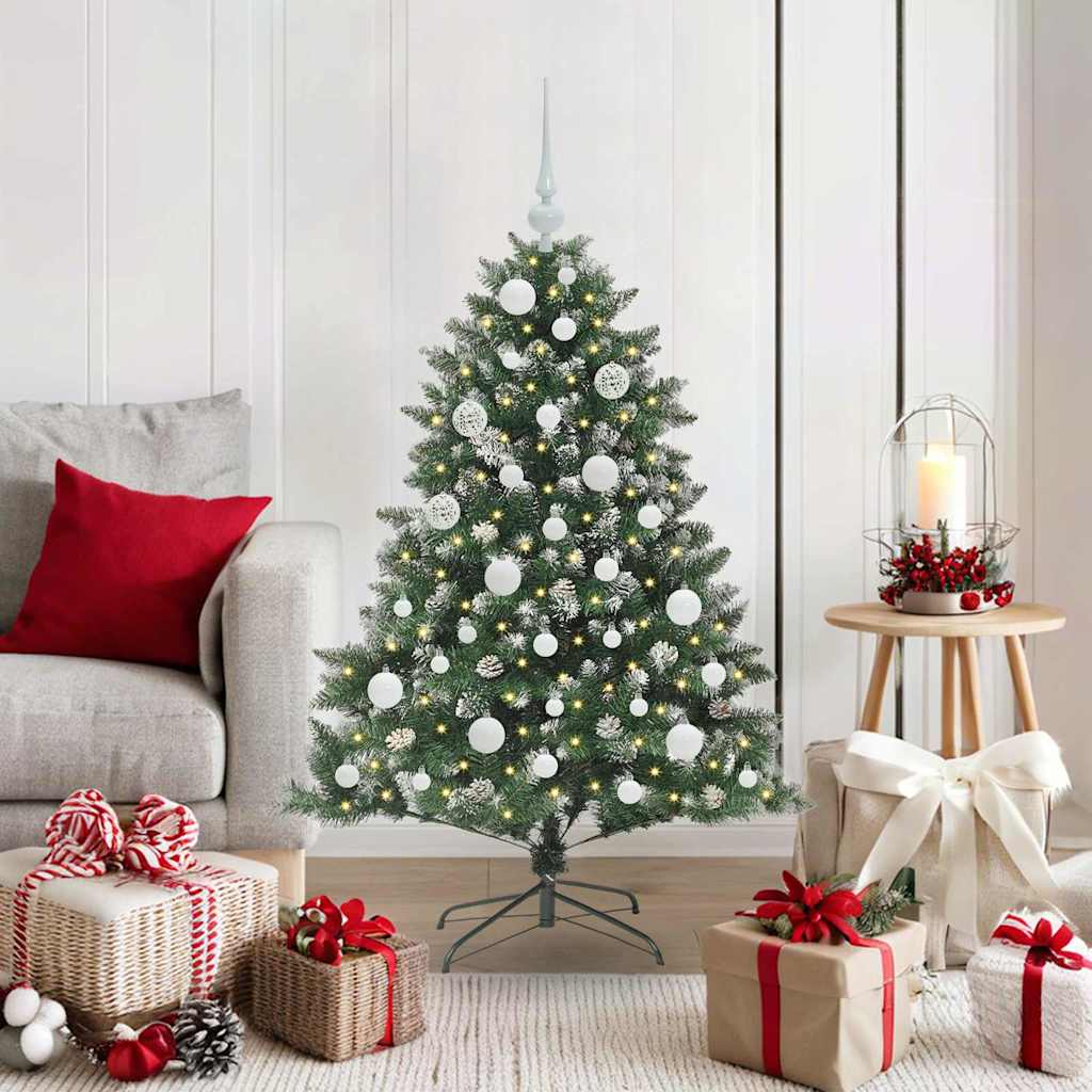 Kunstigt juletræ Grøn 120 cm PVC og plastik og stål