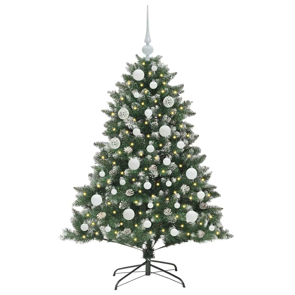 Kunstigt juletræ Grøn 120 cm PVC og plastik og stål