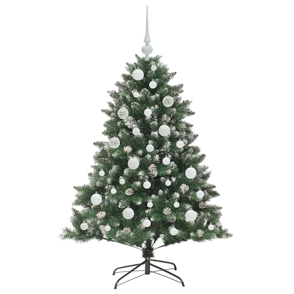 Kunstigt juletræ Grøn 120 cm PVC og plastik og stål