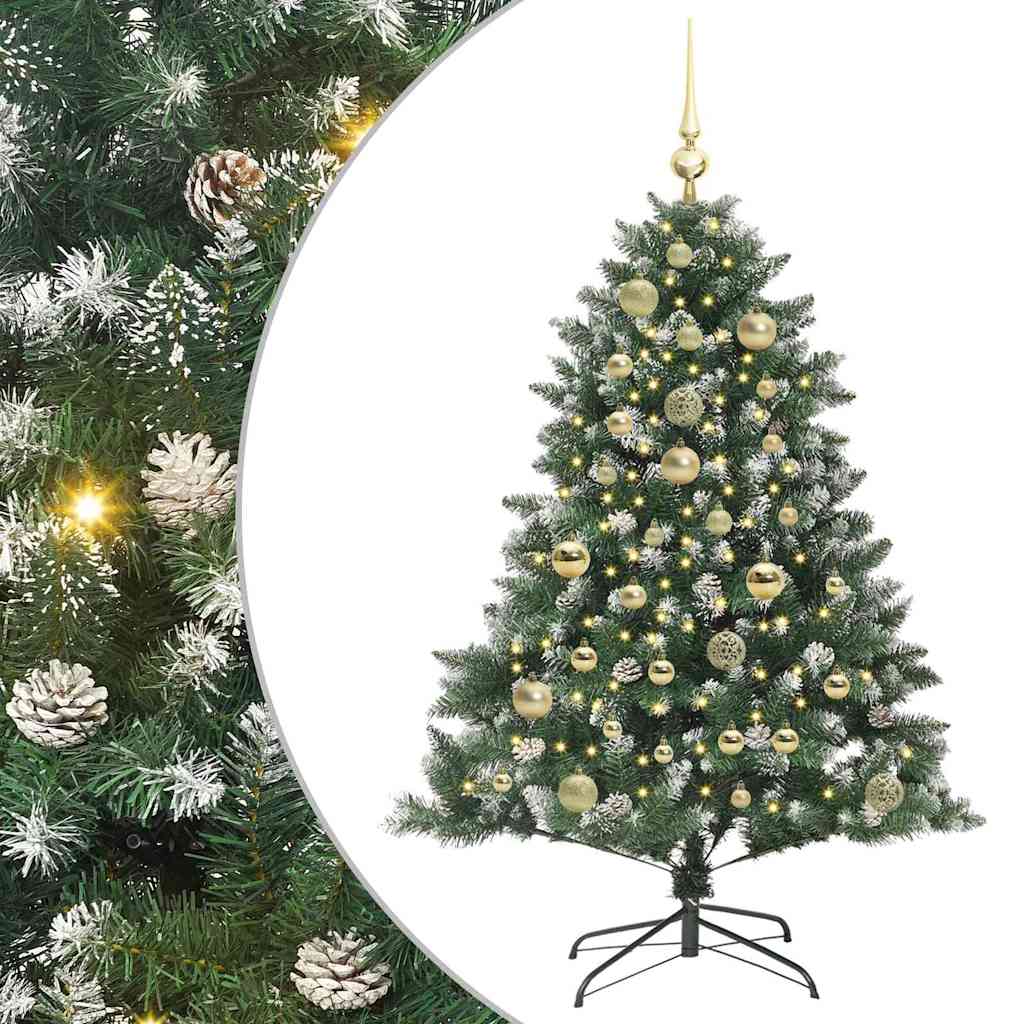 Kunstigt juletræ Grøn 120 cm PVC og plastik og stål