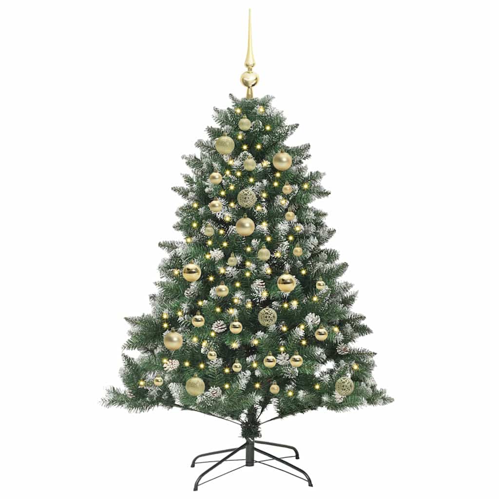 Kunstigt juletræ Grøn 120 cm PVC og plastik og stål
