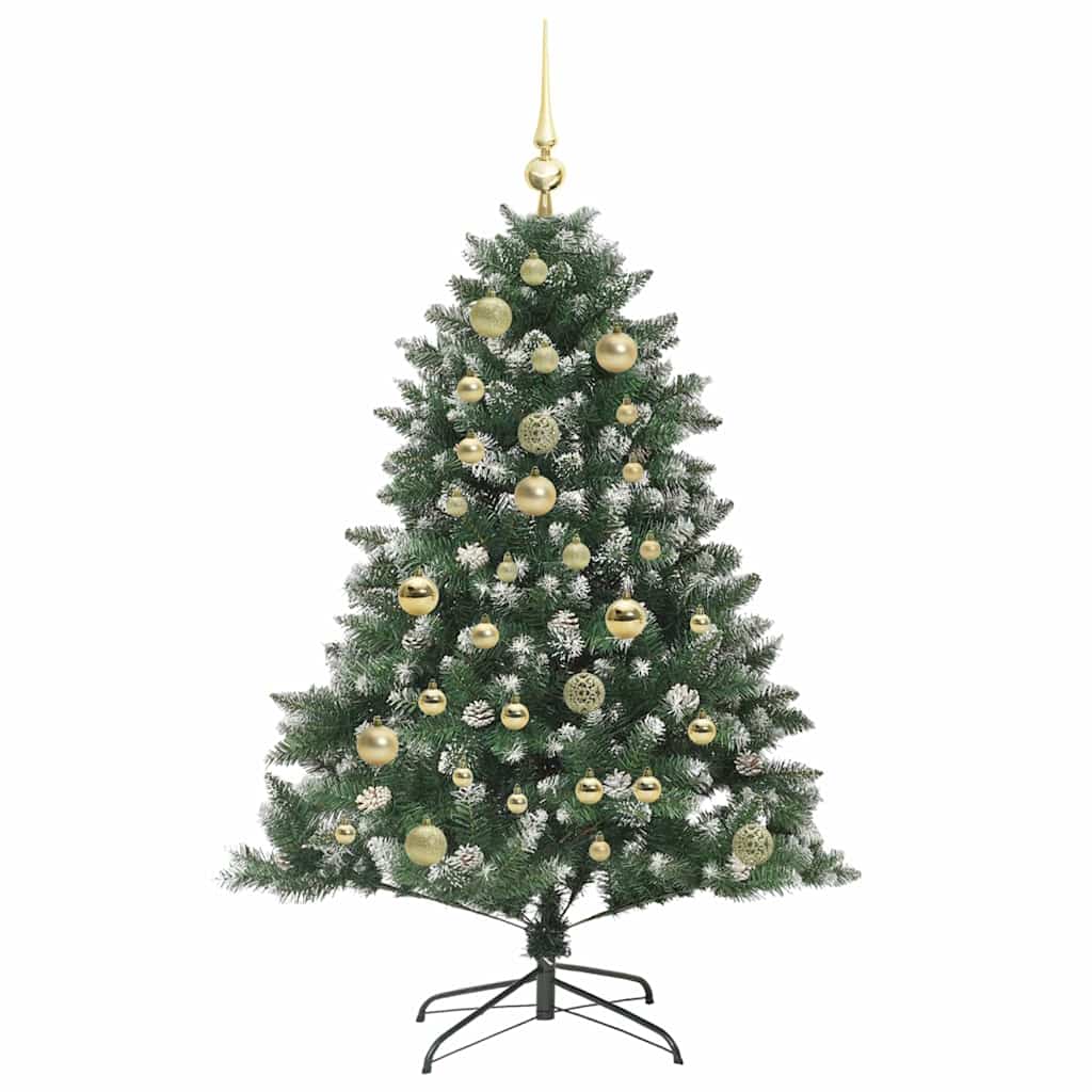 Kunstigt juletræ Grøn 120 cm PVC og plastik og stål