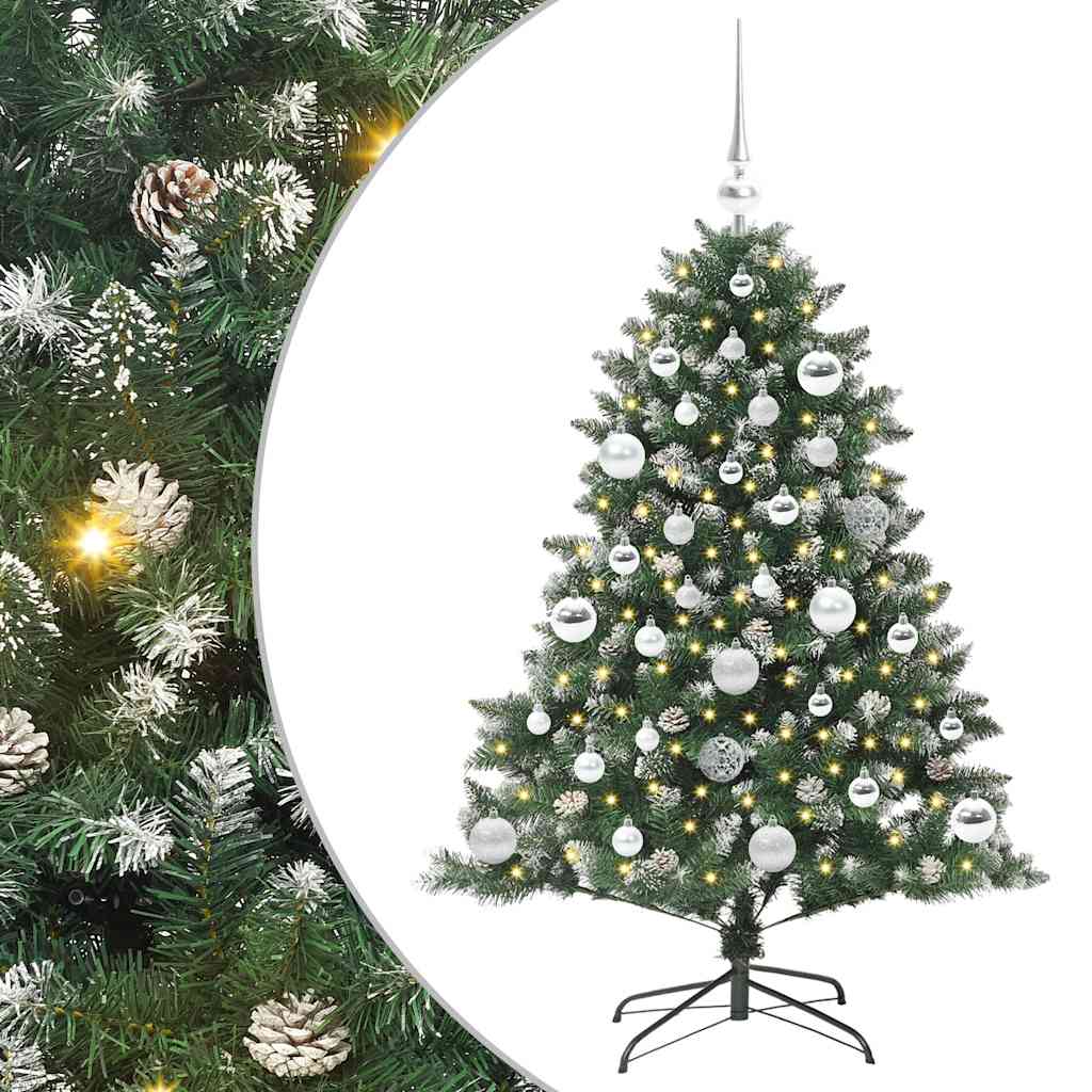 Kunstigt juletræ Grøn 120 cm PVC og plastik og stål