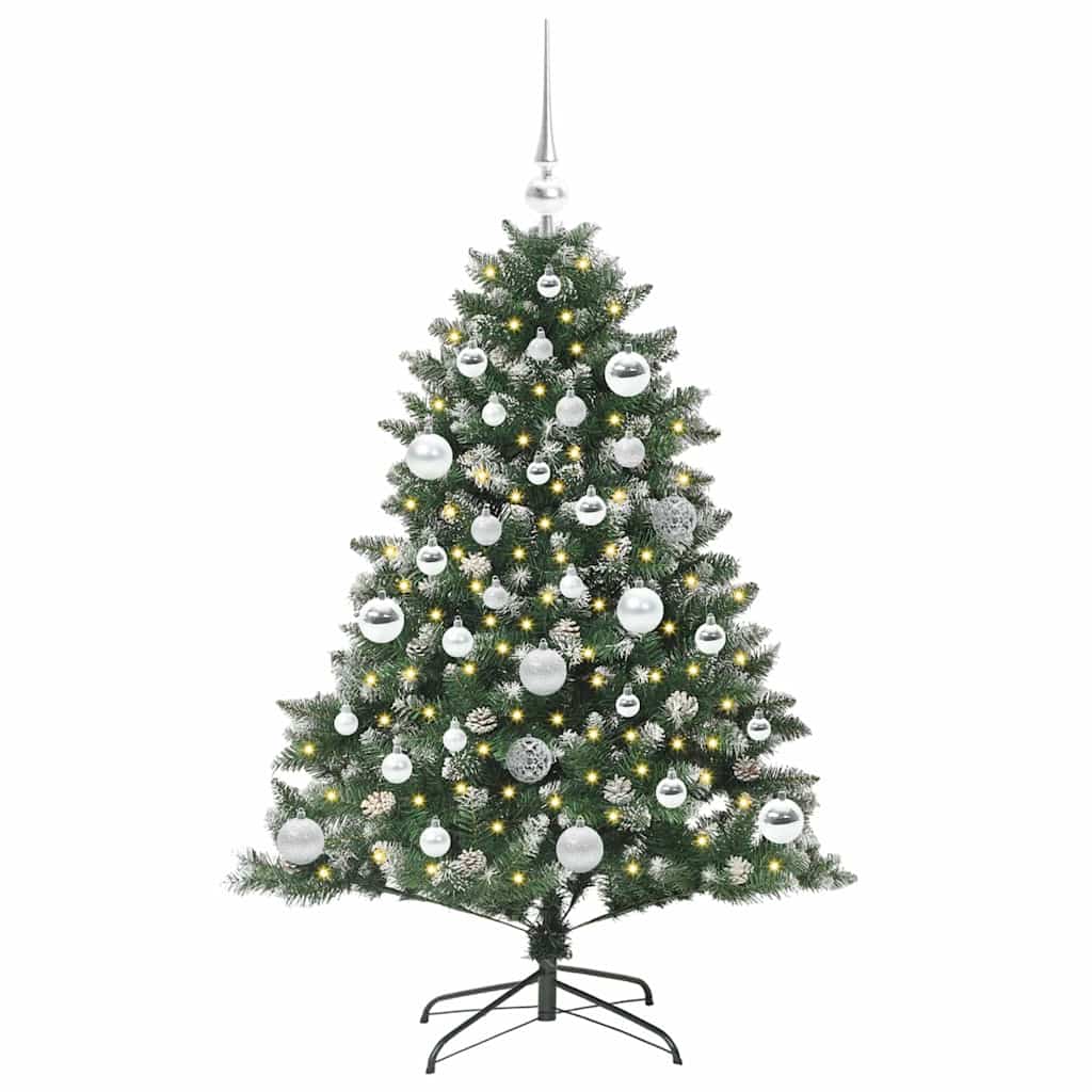 Kunstigt juletræ Grøn 120 cm PVC og plastik og stål