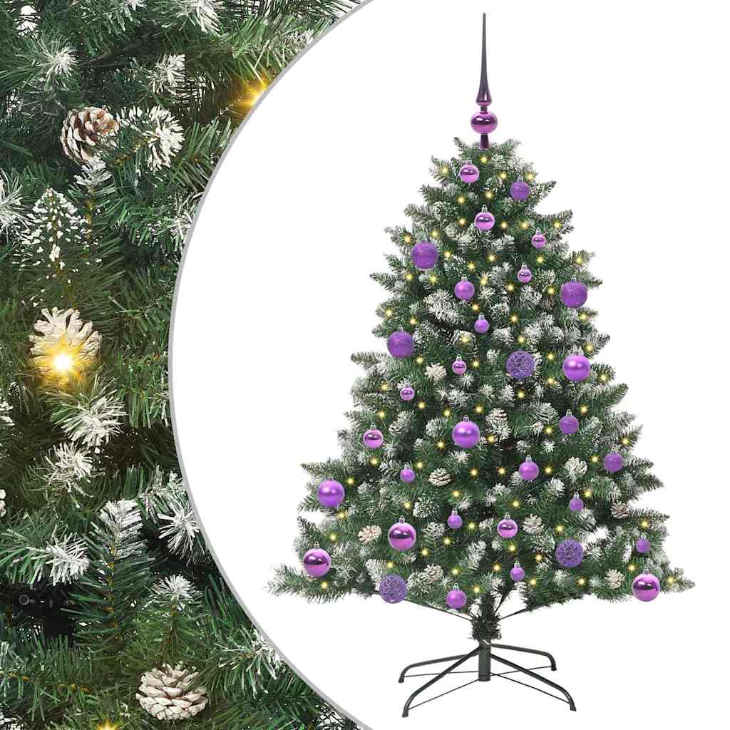 Kunstigt juletræ Grøn 120 cm PVC og plastik og stål