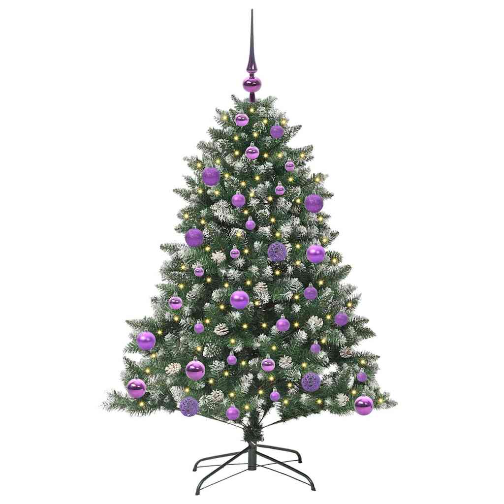 Kunstigt juletræ Grøn 120 cm PVC og plastik og stål