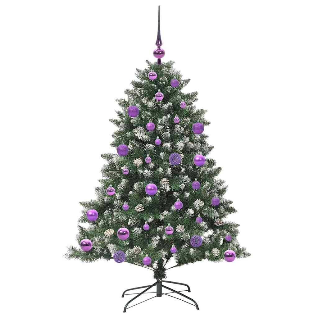 Kunstigt juletræ Grøn 120 cm PVC og plastik og stål