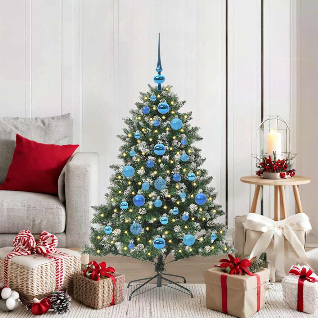 Kunstigt juletræ Grøn 120 cm PVC og plastik og stål