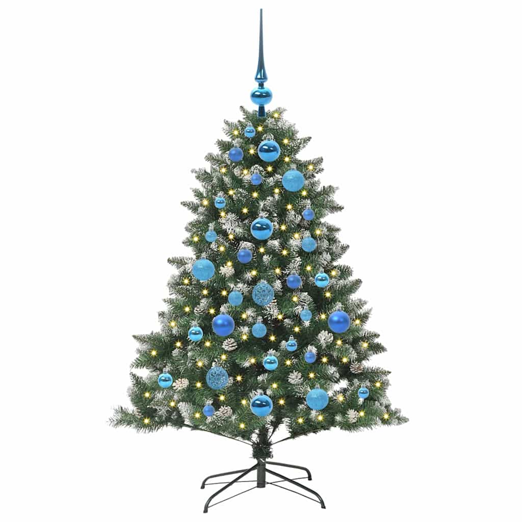 Kunstigt juletræ Grøn 120 cm PVC og plastik og stål