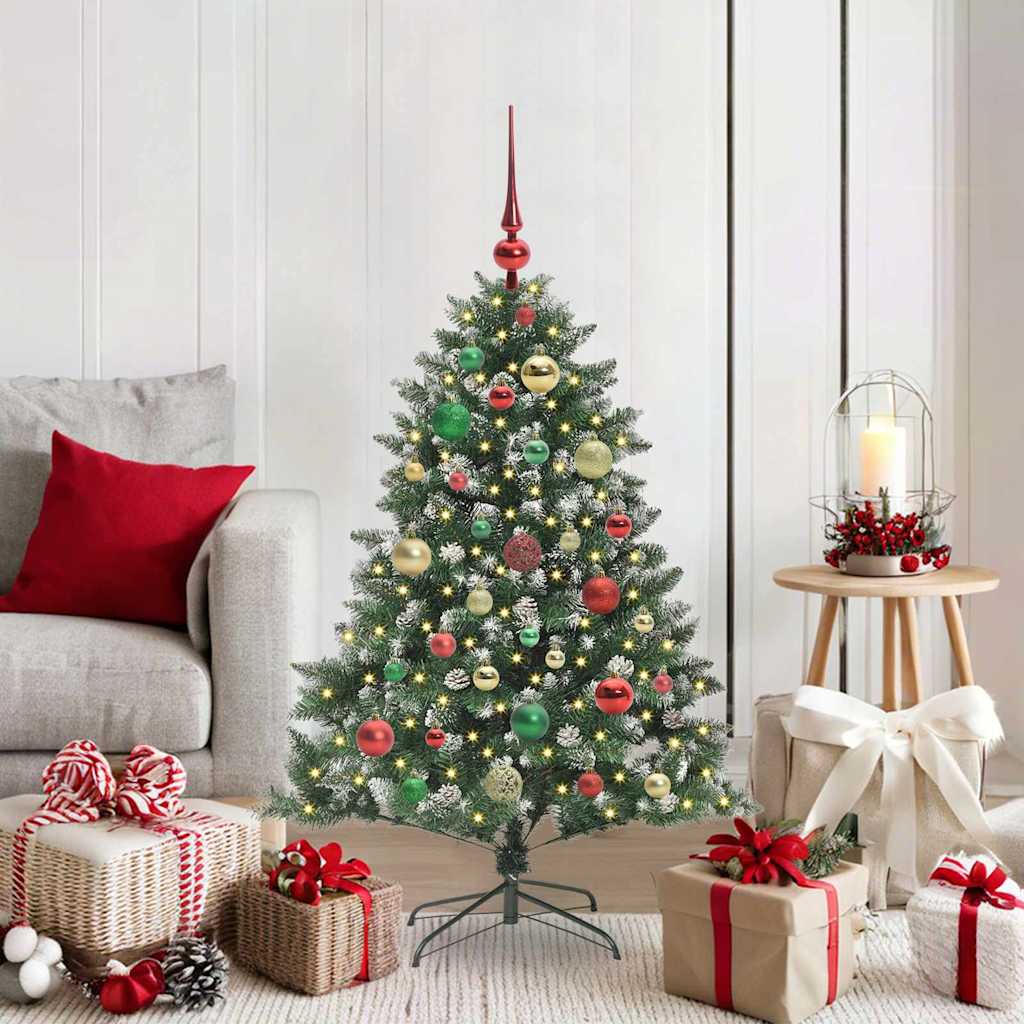 Kunstigt juletræ Grøn 120 cm PVC og plastik og stål