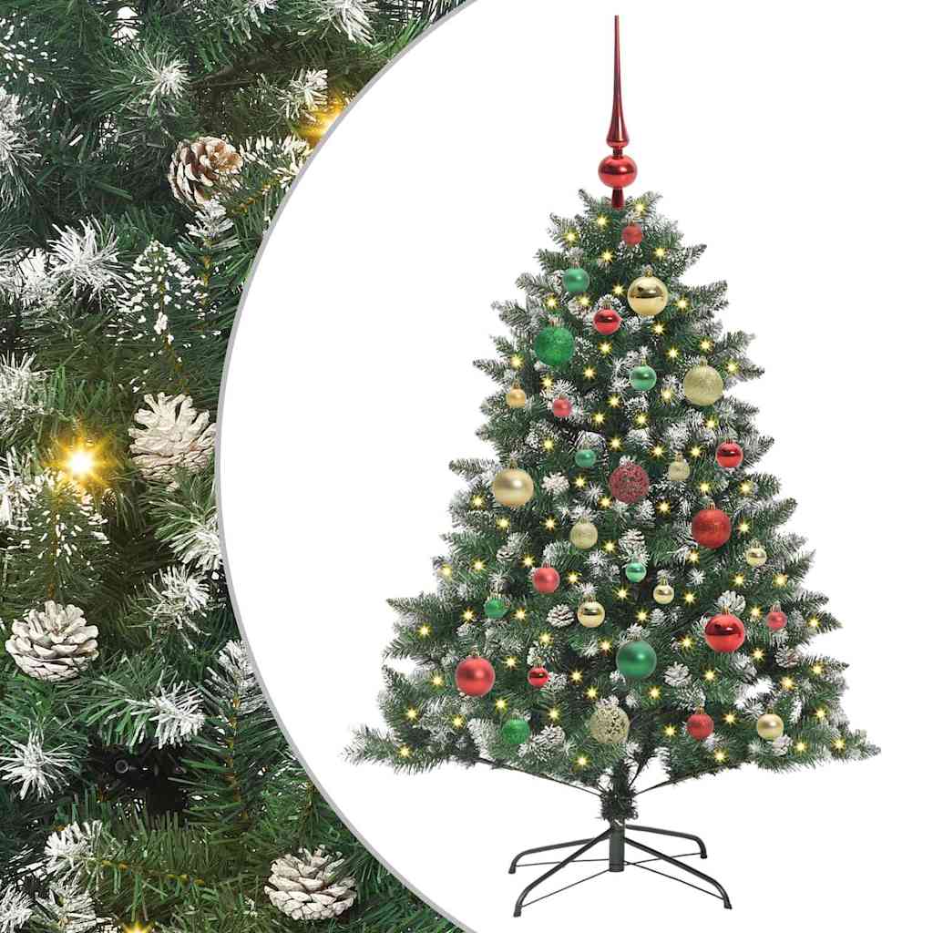 Kunstigt juletræ Grøn 120 cm PVC og plastik og stål