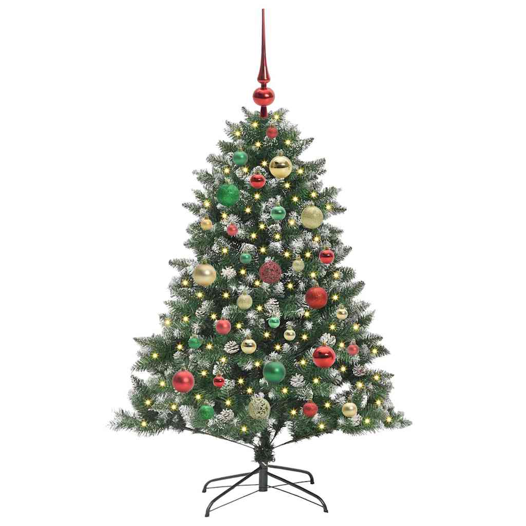 Kunstigt juletræ Grøn 120 cm PVC og plastik og stål