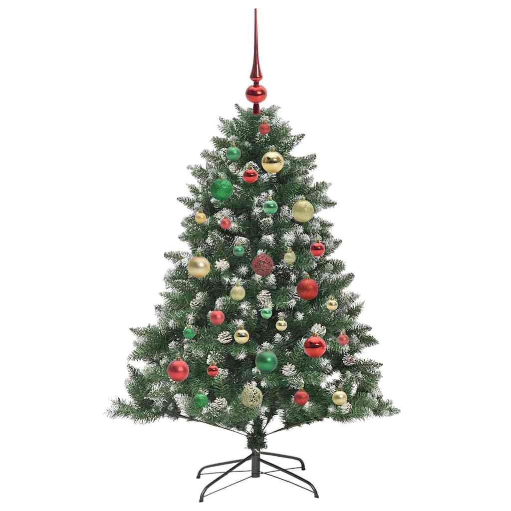 Kunstigt juletræ Grøn 120 cm PVC og plastik og stål