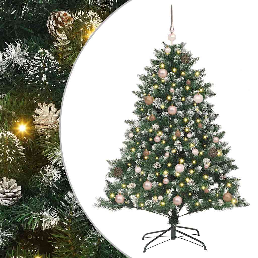 Kunstigt juletræ Grøn 150 cm PVC og plastik og stål
