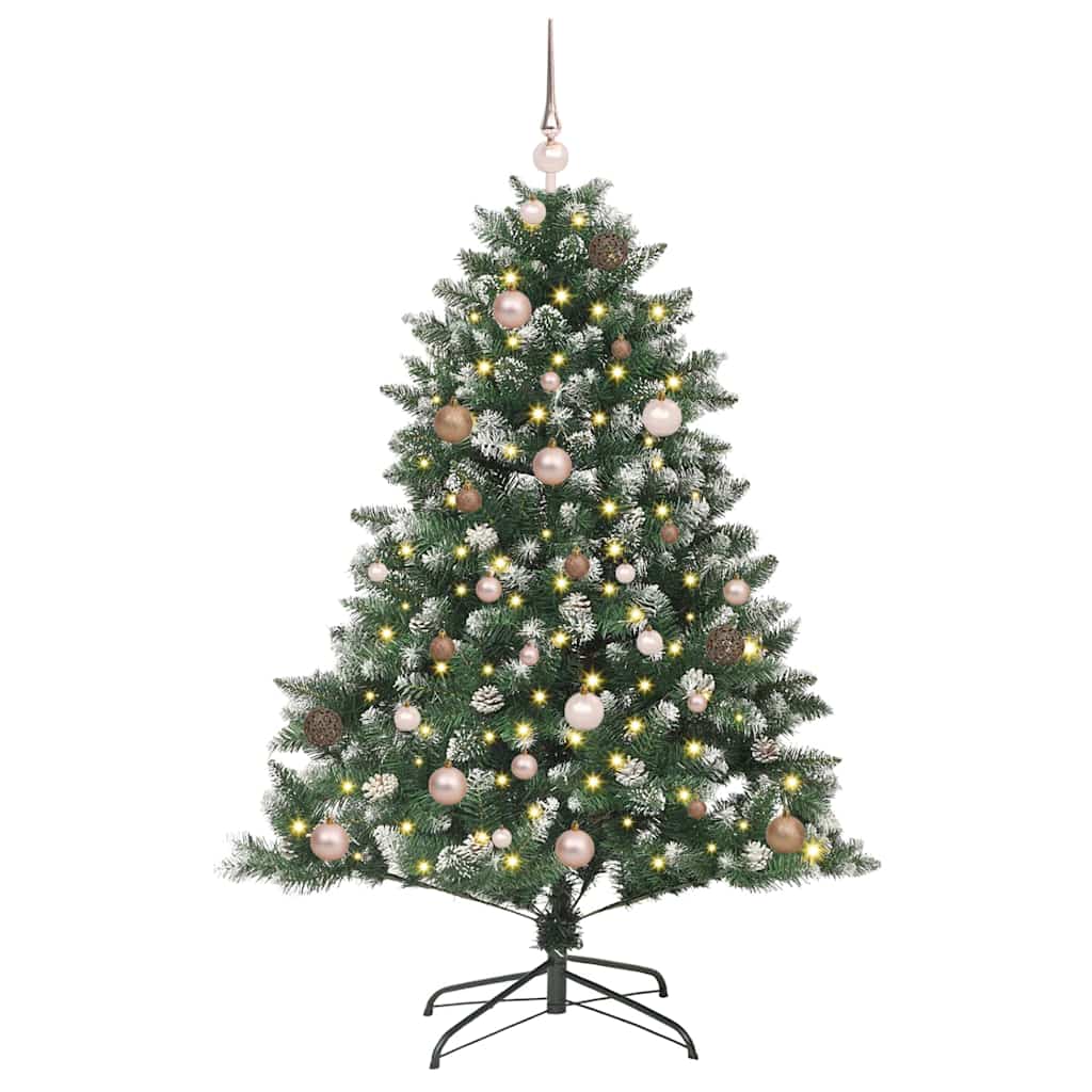 Kunstigt juletræ Grøn 150 cm PVC og plastik og stål