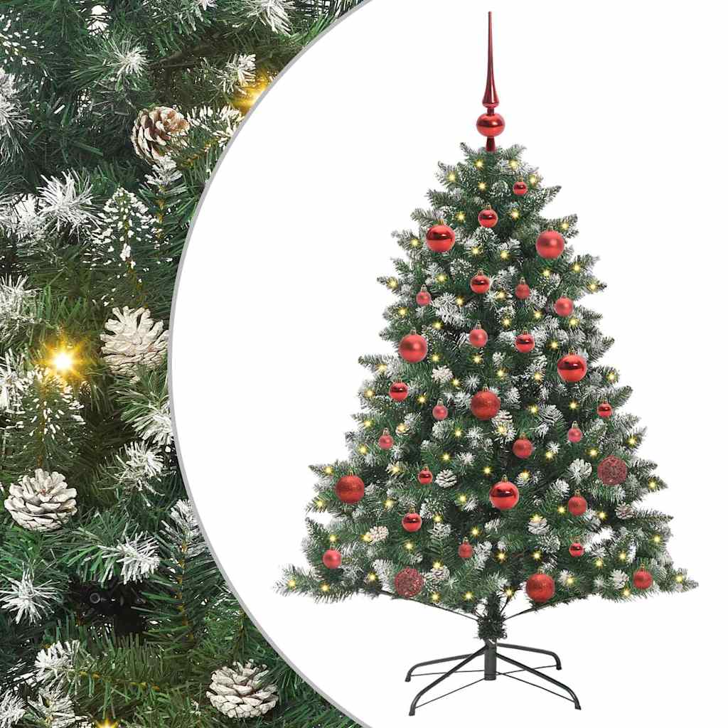 Kunstigt juletræ Grøn 150 cm PVC og plastik og stål