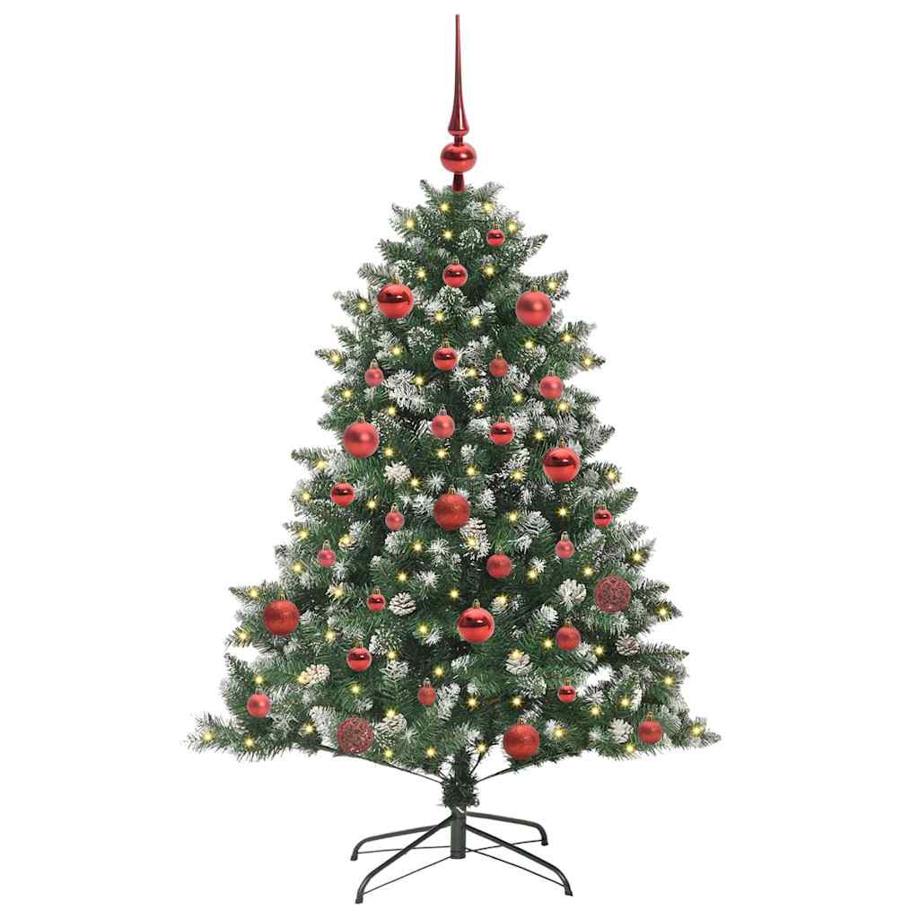 Kunstigt juletræ Grøn 150 cm PVC og plastik og stål
