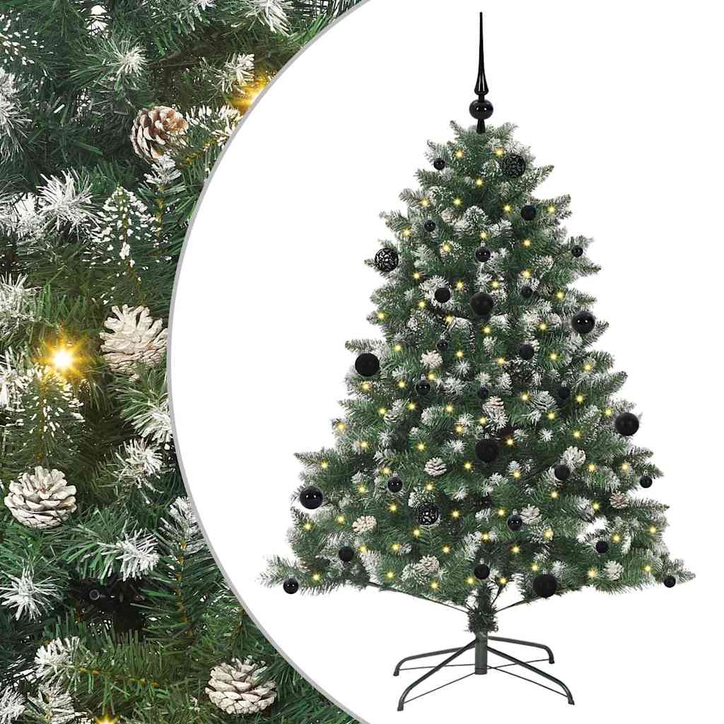 Kunstigt juletræ Grøn 150 cm PVC og plastik og stål