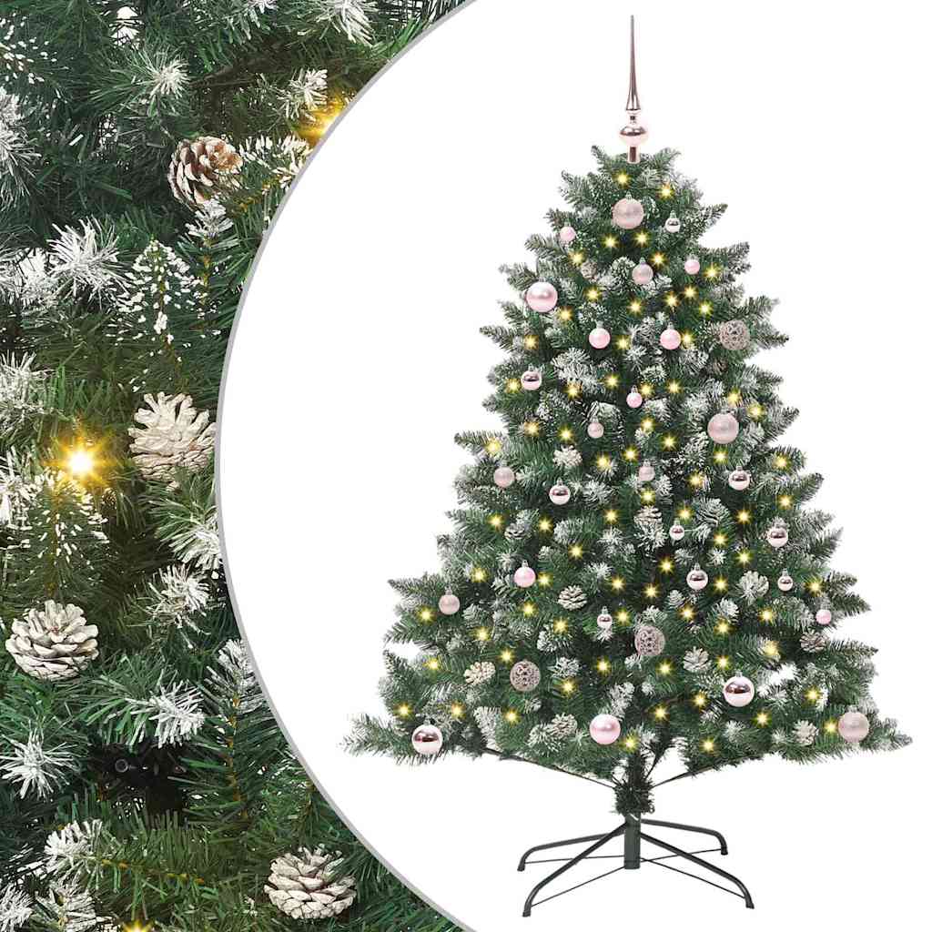 Kunstigt juletræ Grøn 150 cm PVC og plastik og stål