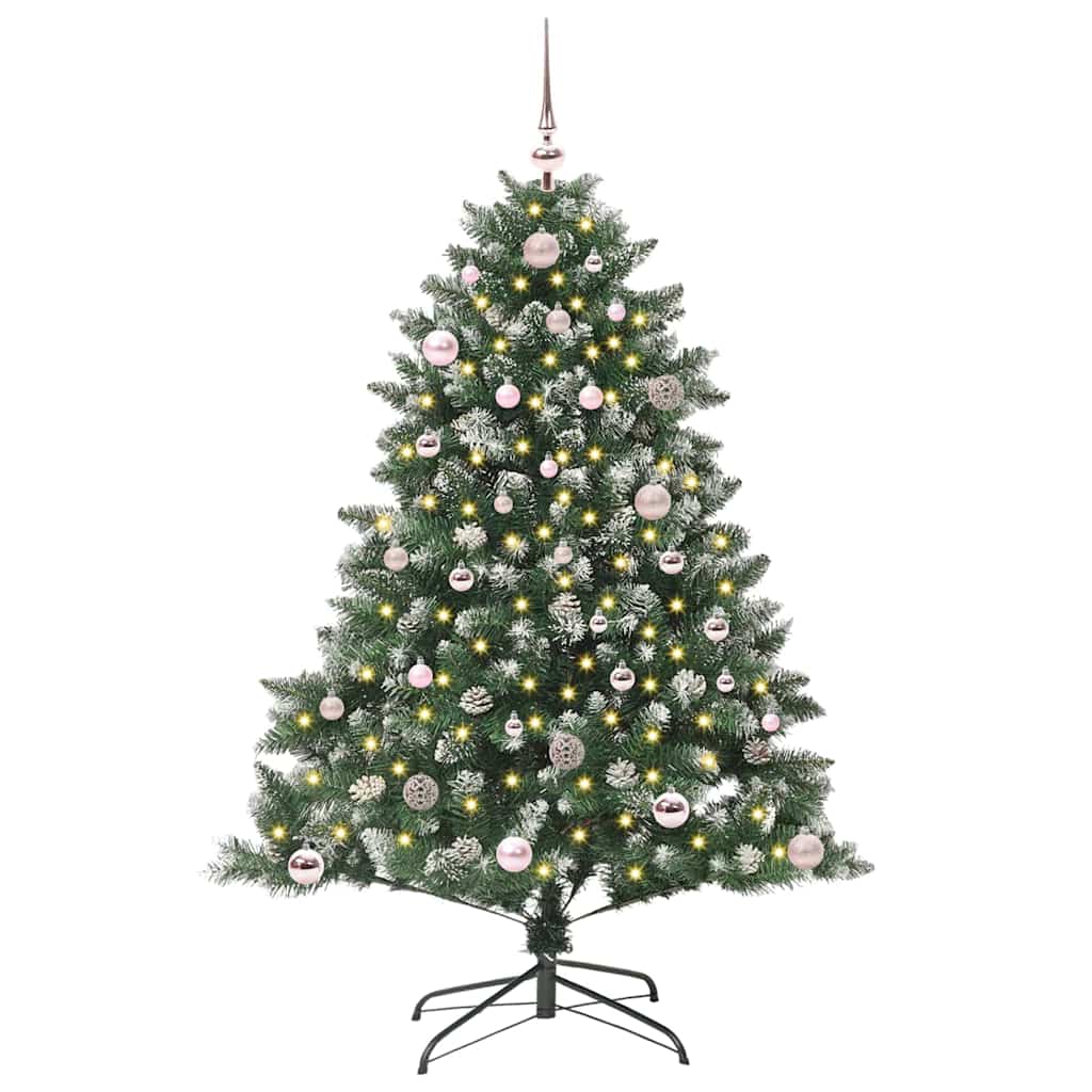 Kunstigt juletræ Grøn 150 cm PVC og plastik og stål