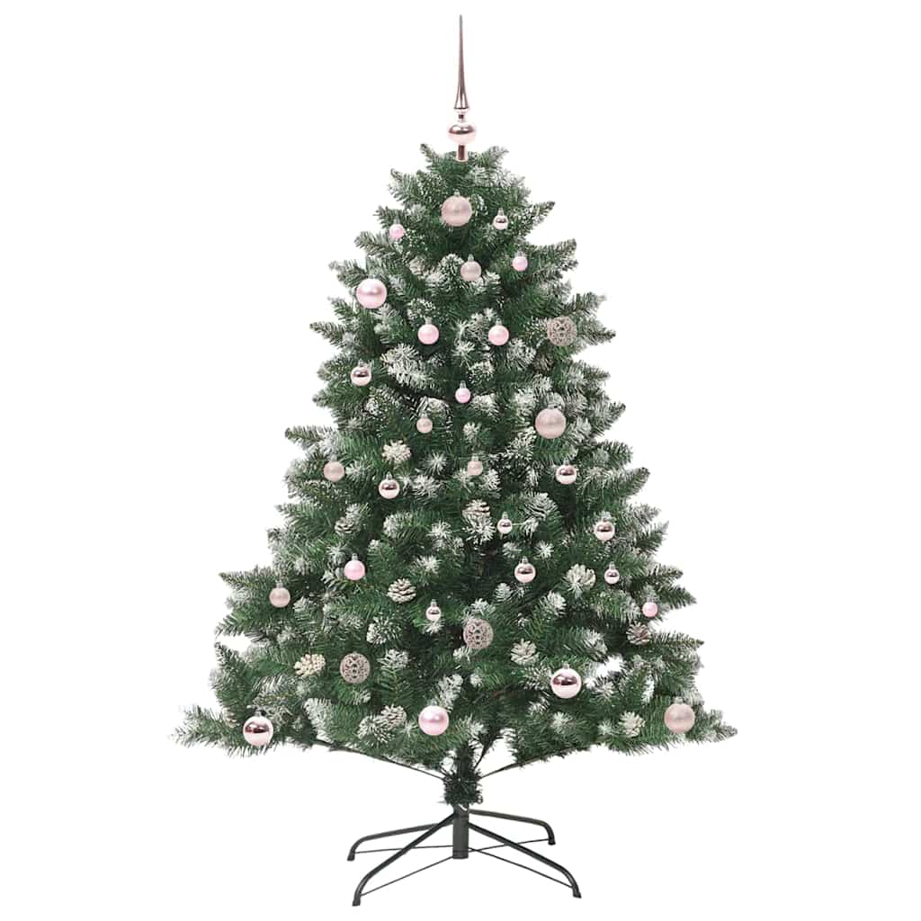 Kunstigt juletræ Grøn 150 cm PVC og plastik og stål