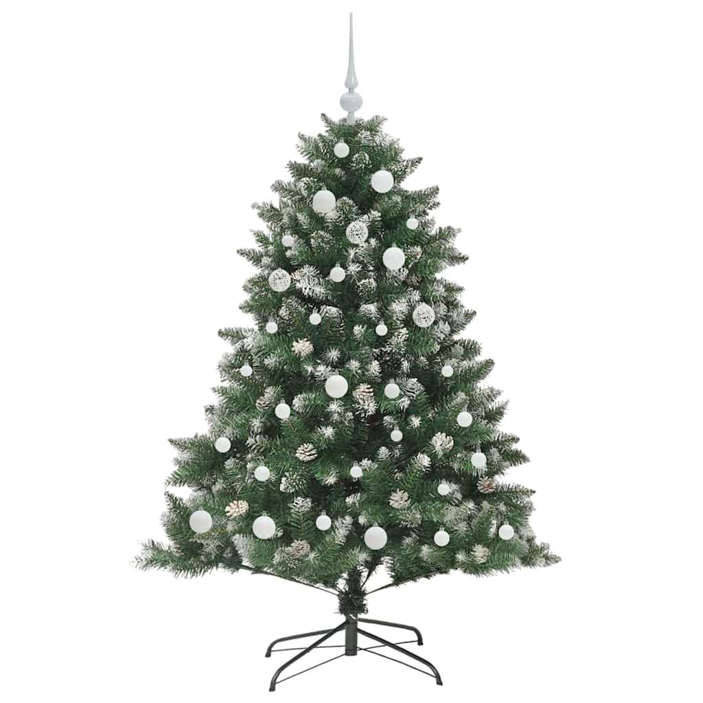 Kunstigt juletræ Grøn 150 cm PVC og plastik og stål