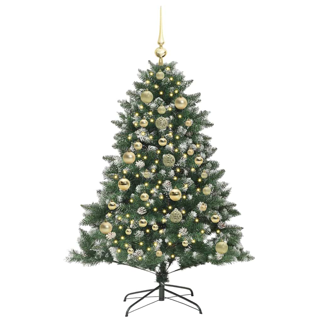Kunstigt juletræ Grøn 150 cm PVC og plastik og stål